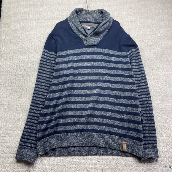 Tommy Hilfiger Sweater Men's XXL Pullover Sweater Light Beige Shawl Neck Read* - Picture 1 of 16